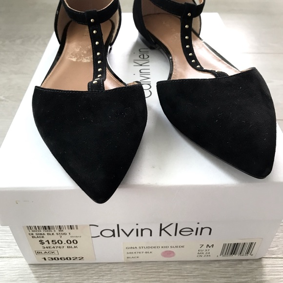 ✨HOST PICK✨ Calvin Klein Gina Studded Kid Suede Flats - Picture 3 of 9